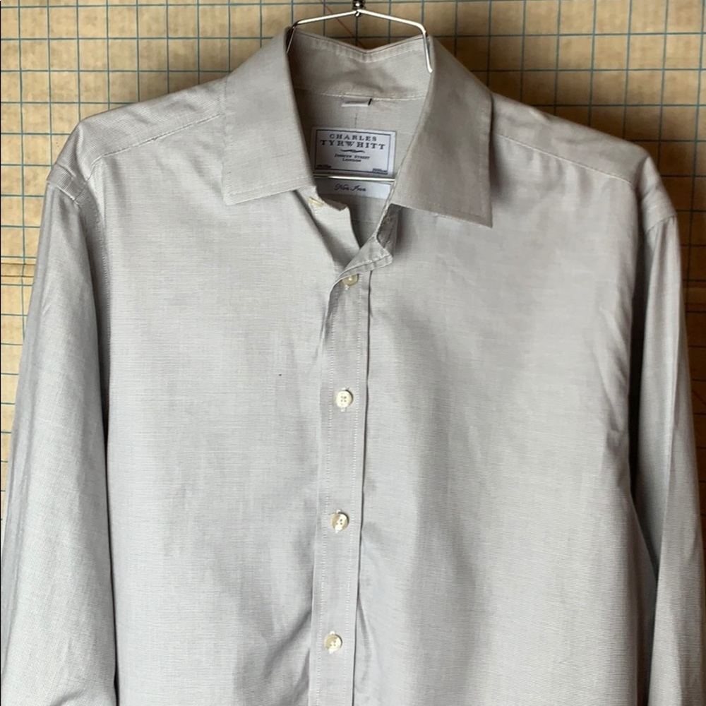 Charles Tyrwhitt Non-Iron Grey Formal Dress Shirt